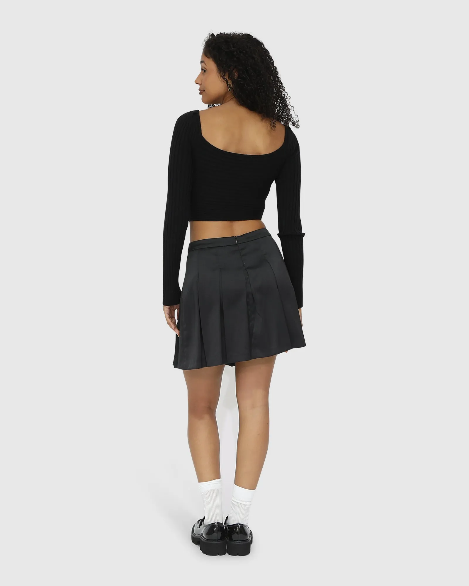 Palm Breeze Tennis Skort - Black