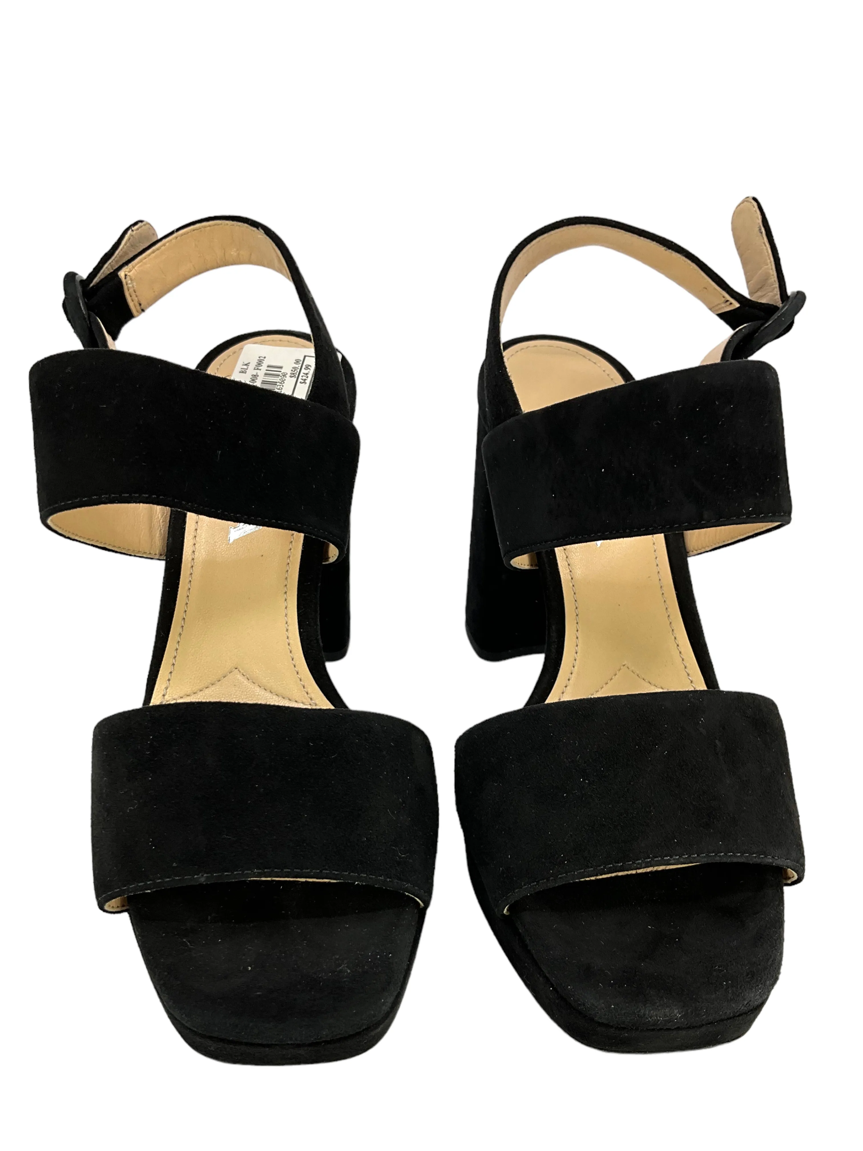 PRADA Suede Ankle Strap Platform Sandals Size 6 NEW