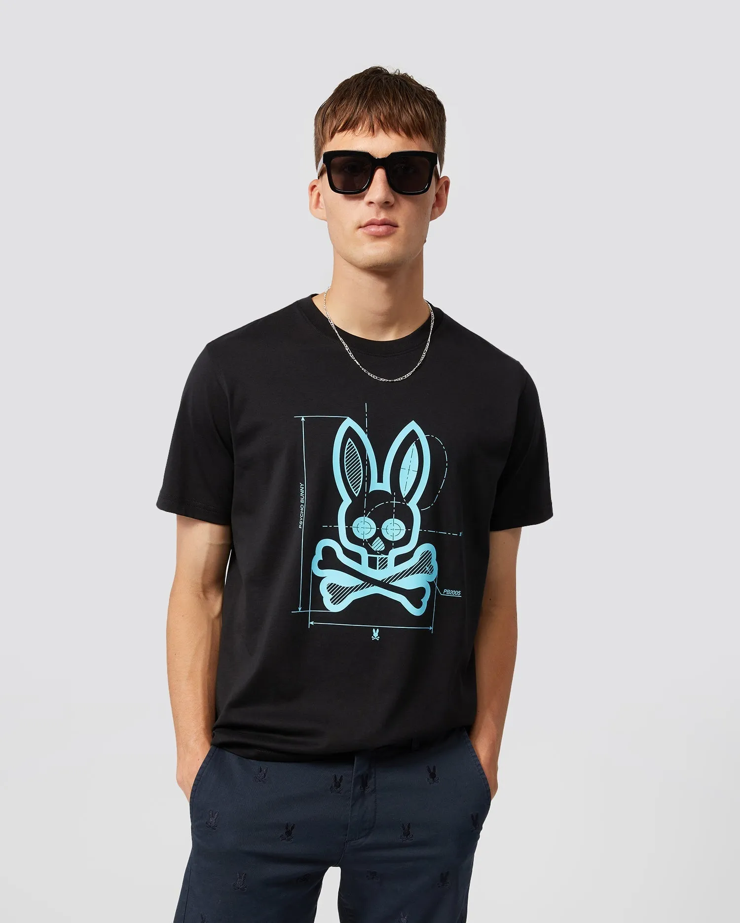 Psycho Bunny Depoe Graphic Tee - Black