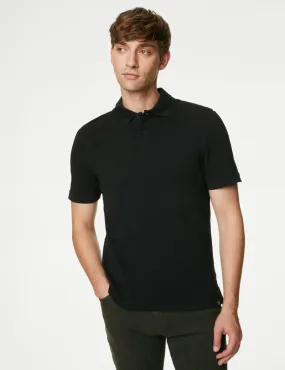 Pure Cotton Pique Polo Shirt