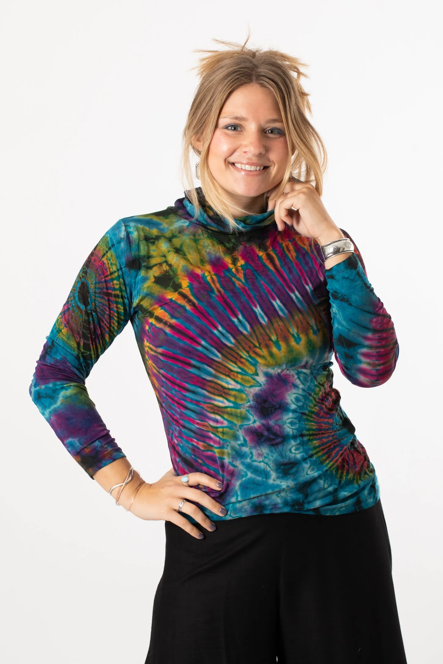 Quinn Mudmee Tie Dye Turtleneck