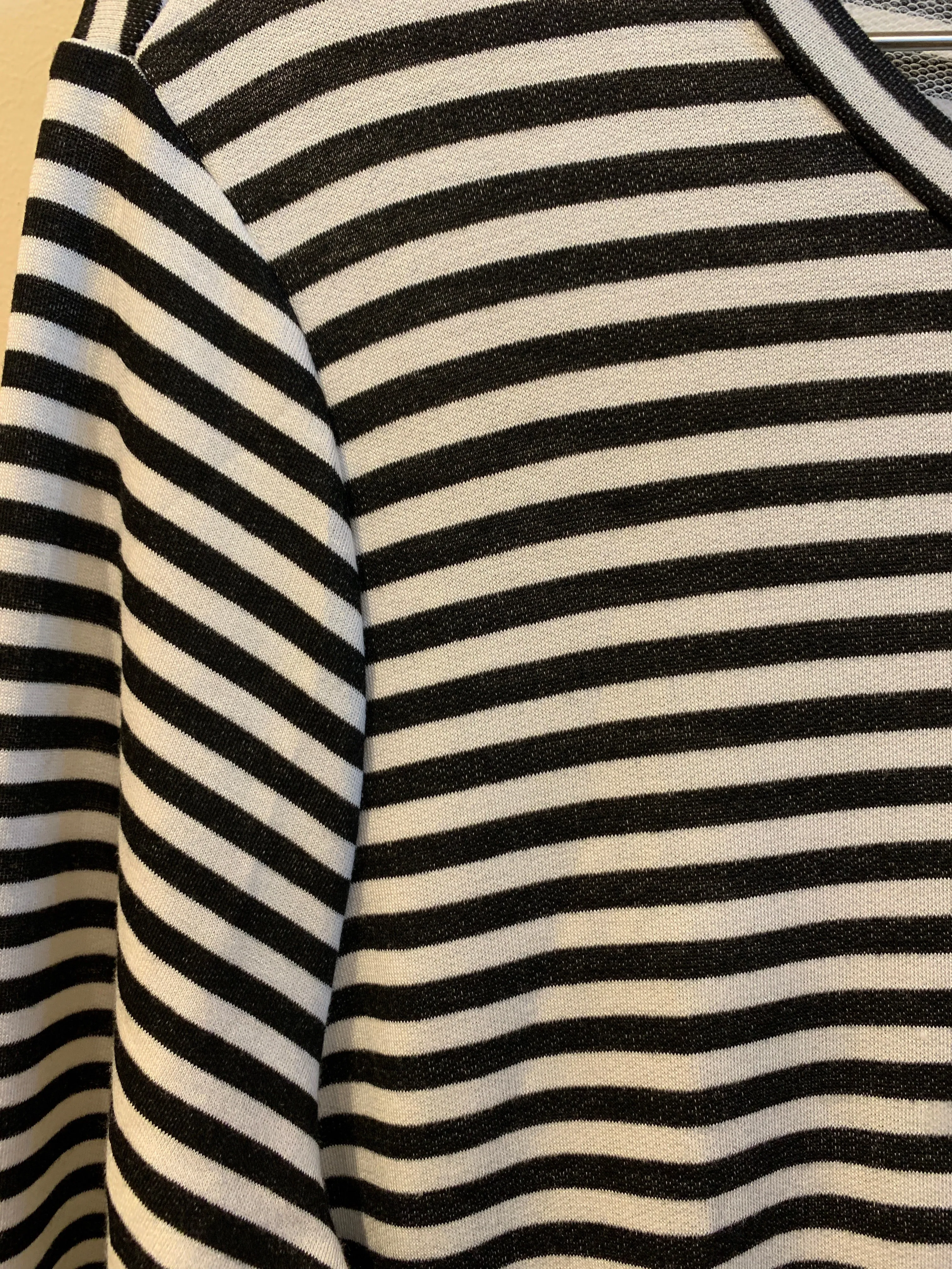 Rachel Black & White Stripe Dress in PLUS