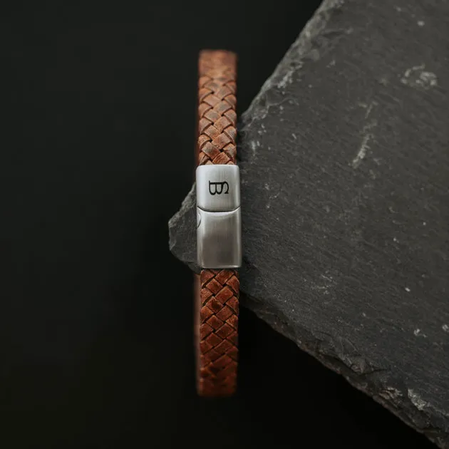 Riley Leather Bracelet Caramel