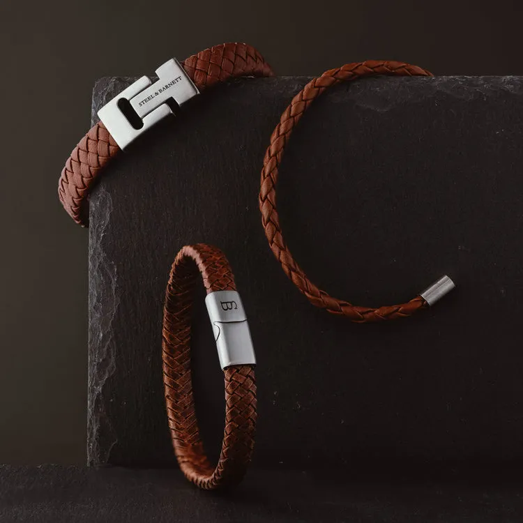 Riley Leather Bracelet Caramel