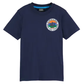 Scotch & Soda Boys T-Shirt w/Graphic _Navy 167678-0002