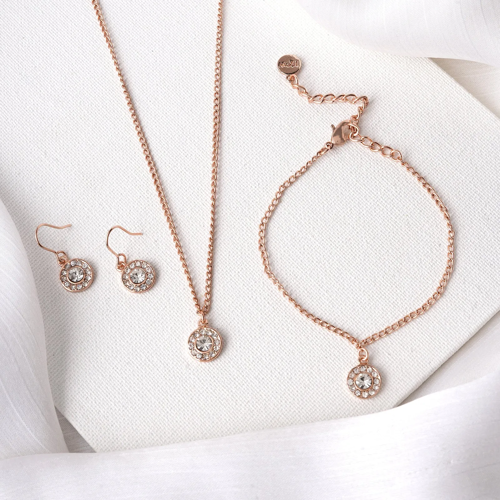 Shine Bright Rosegold Charm Set