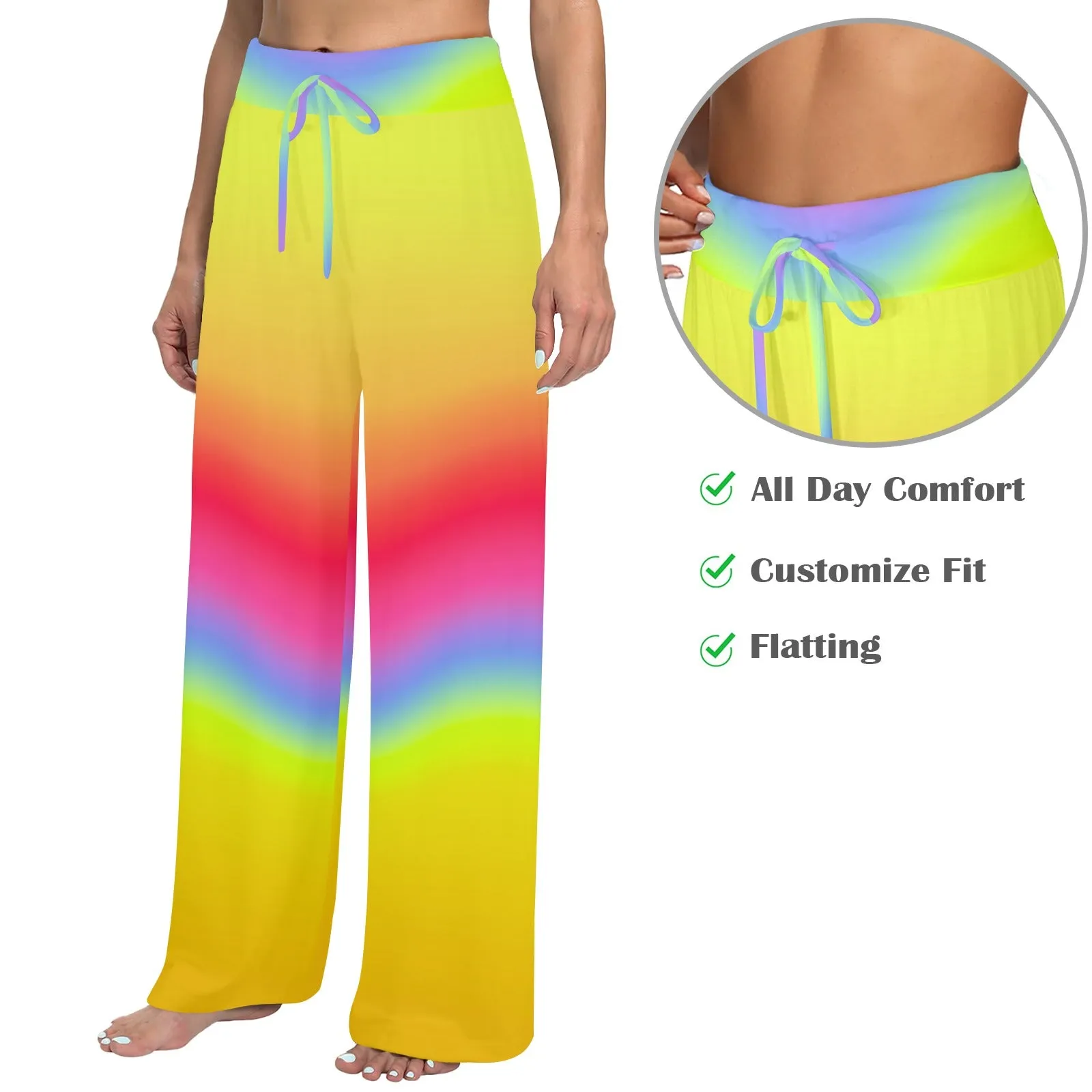 Spectral Gradient Women's Wide Leg Lounge Pants