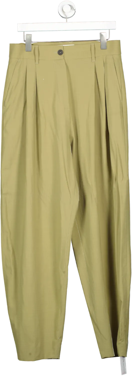 Studio Nicholson Green Virgin Wool Pant UK 10