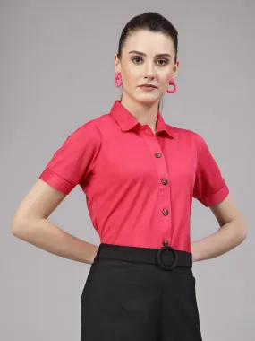 Style Quotient Women Casual Pink  Shirt