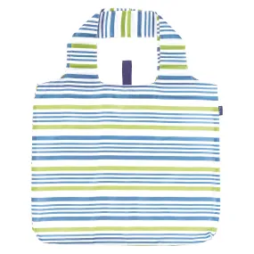 Summer Stripe Blu Bag Reusable Shopping Bag - Machine Washable