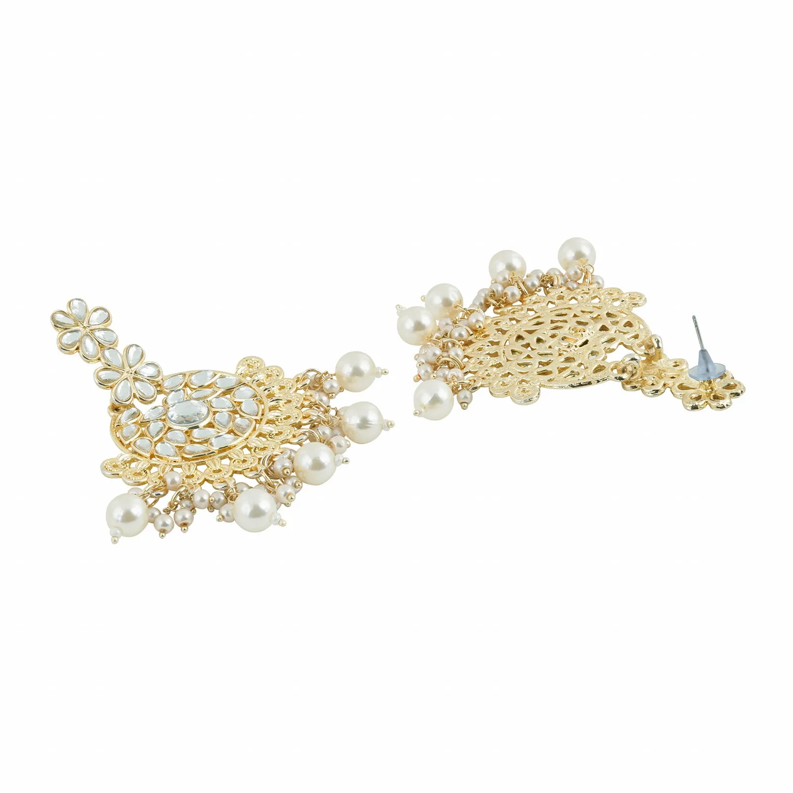 Teejh Aashnaa Pearl and Polki Earring