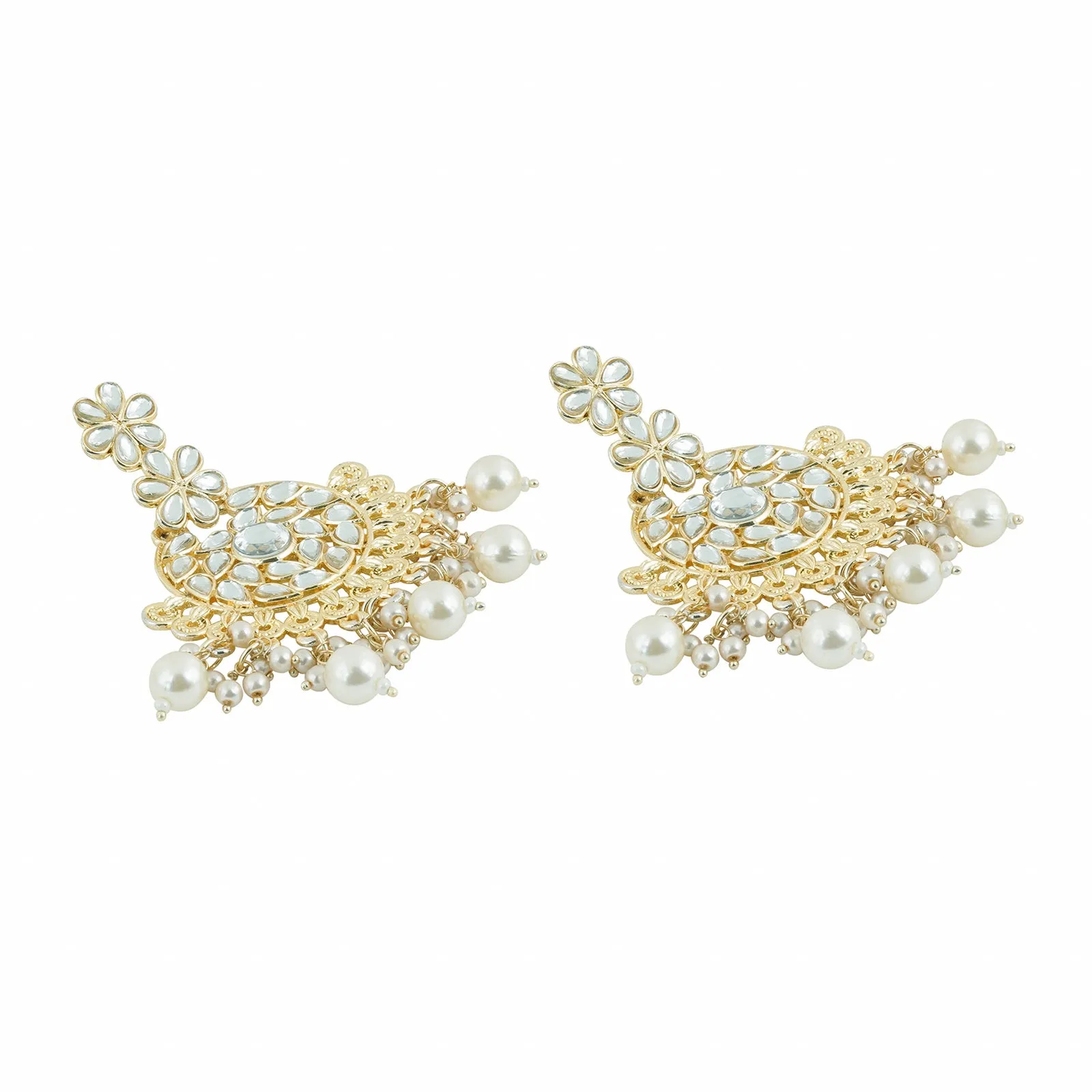 Teejh Aashnaa Pearl and Polki Earring