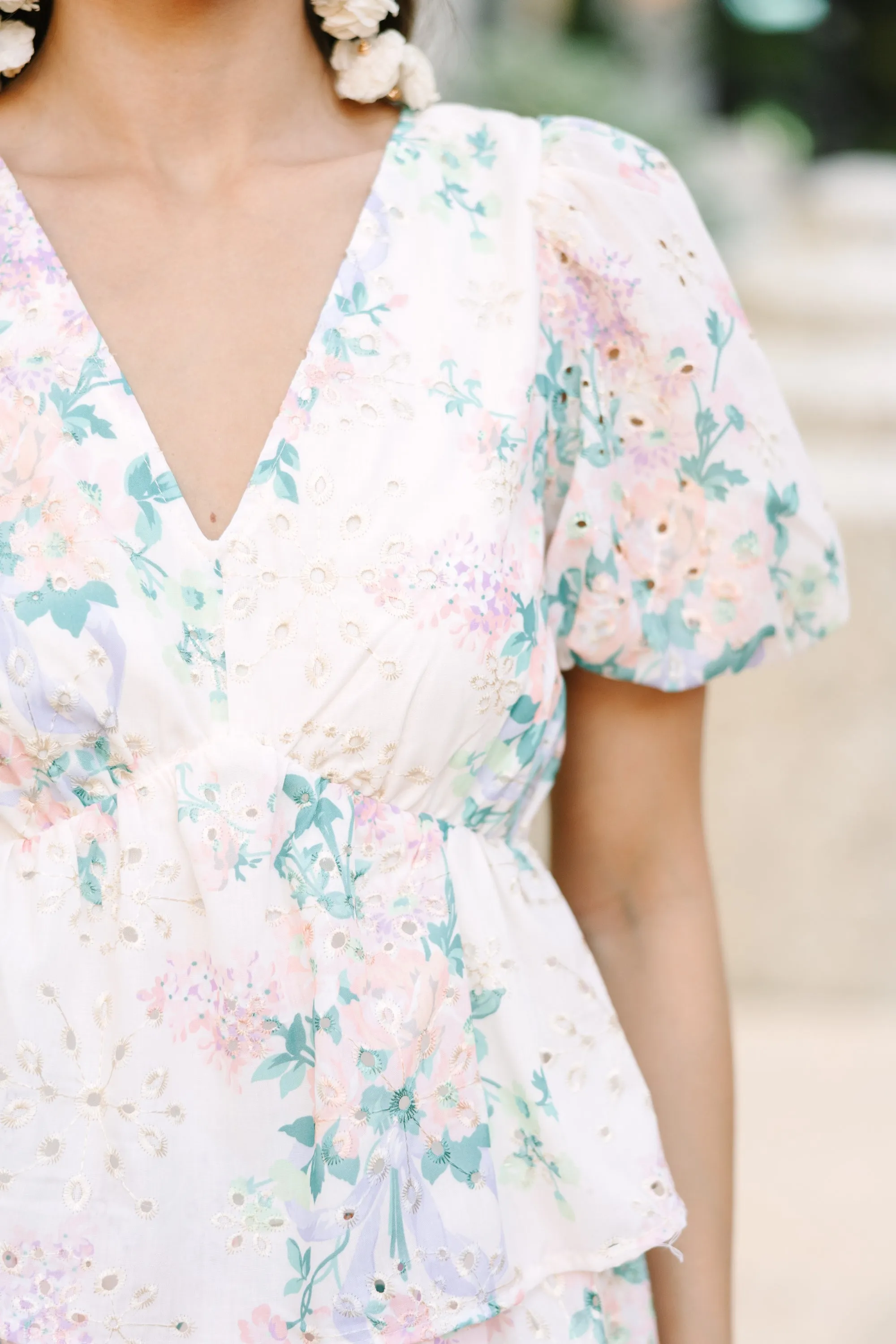 This Is The Time Peach Pink Floral Dress