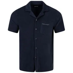 Towelling Resort Polo Shirt Dark Navy - SS24