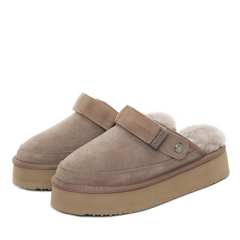 UGG Clogg Wool Platform Scuff