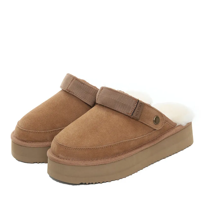 UGG Clogg Wool Platform Scuff