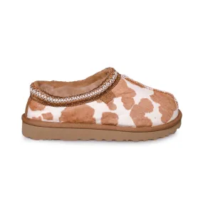 UGG Tasman Cow Print Mesa Sand Slippers - Women's