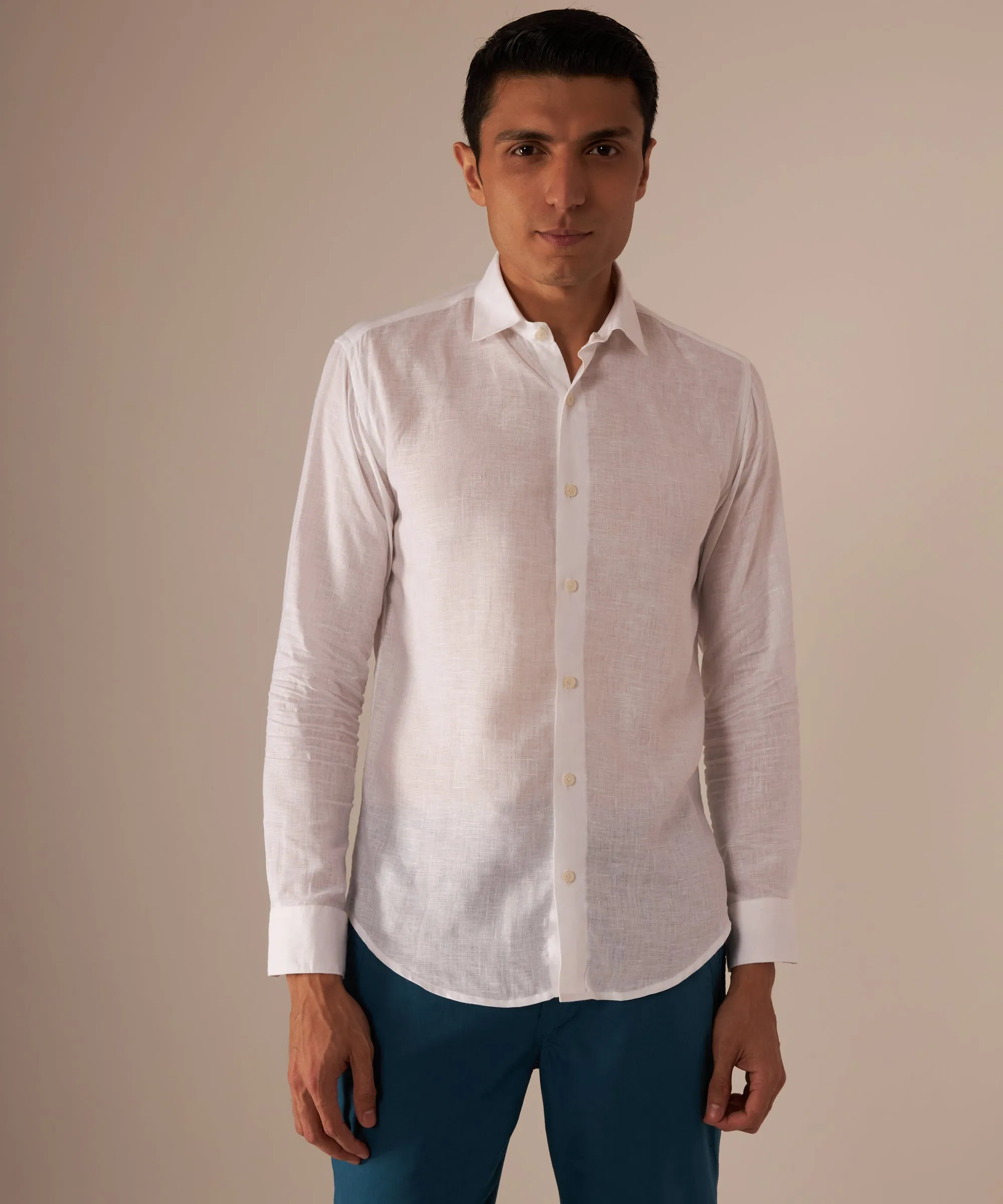 Vanilla Linen Shirt