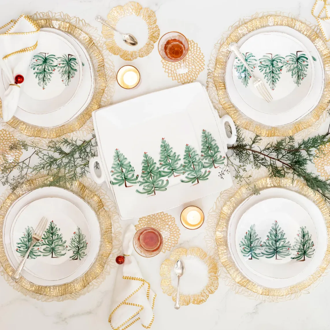 VIETRI Lastra Holiday Dinner Plate