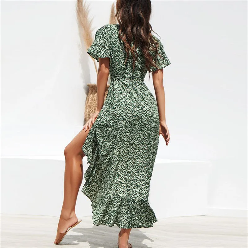 Women Floral Print Maxi Dress