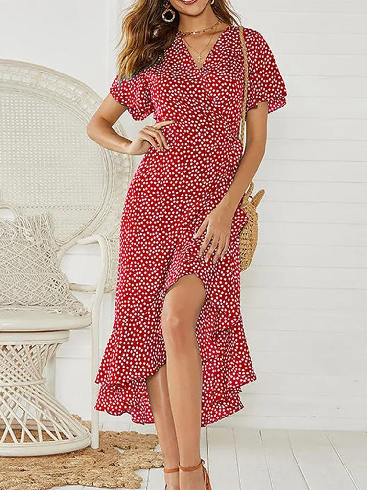 Women Floral Print Maxi Dress