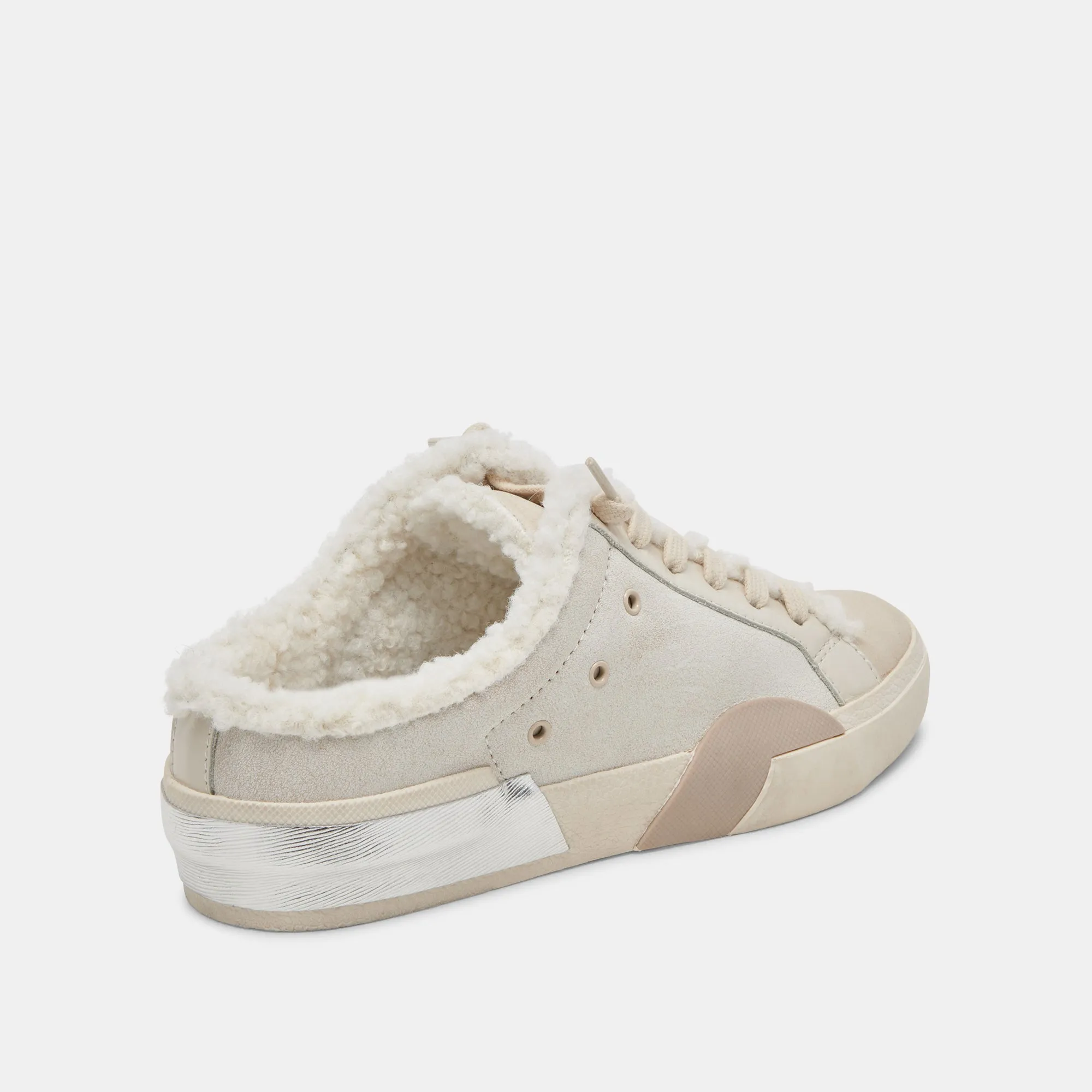 ZANTEL SNEAKERS OFF WHITE CRACKLED LEATHER